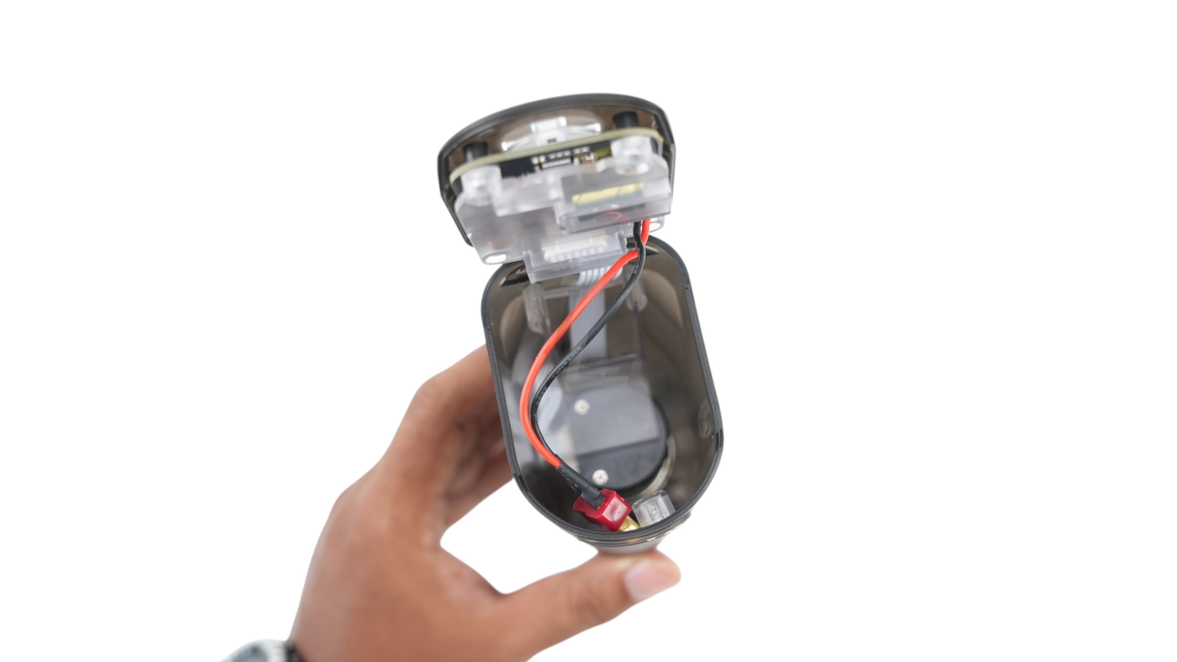 Landing Zone T238 Electric Speed Loader Lite with open lid showing internal motor and wiring for BB gun magazines