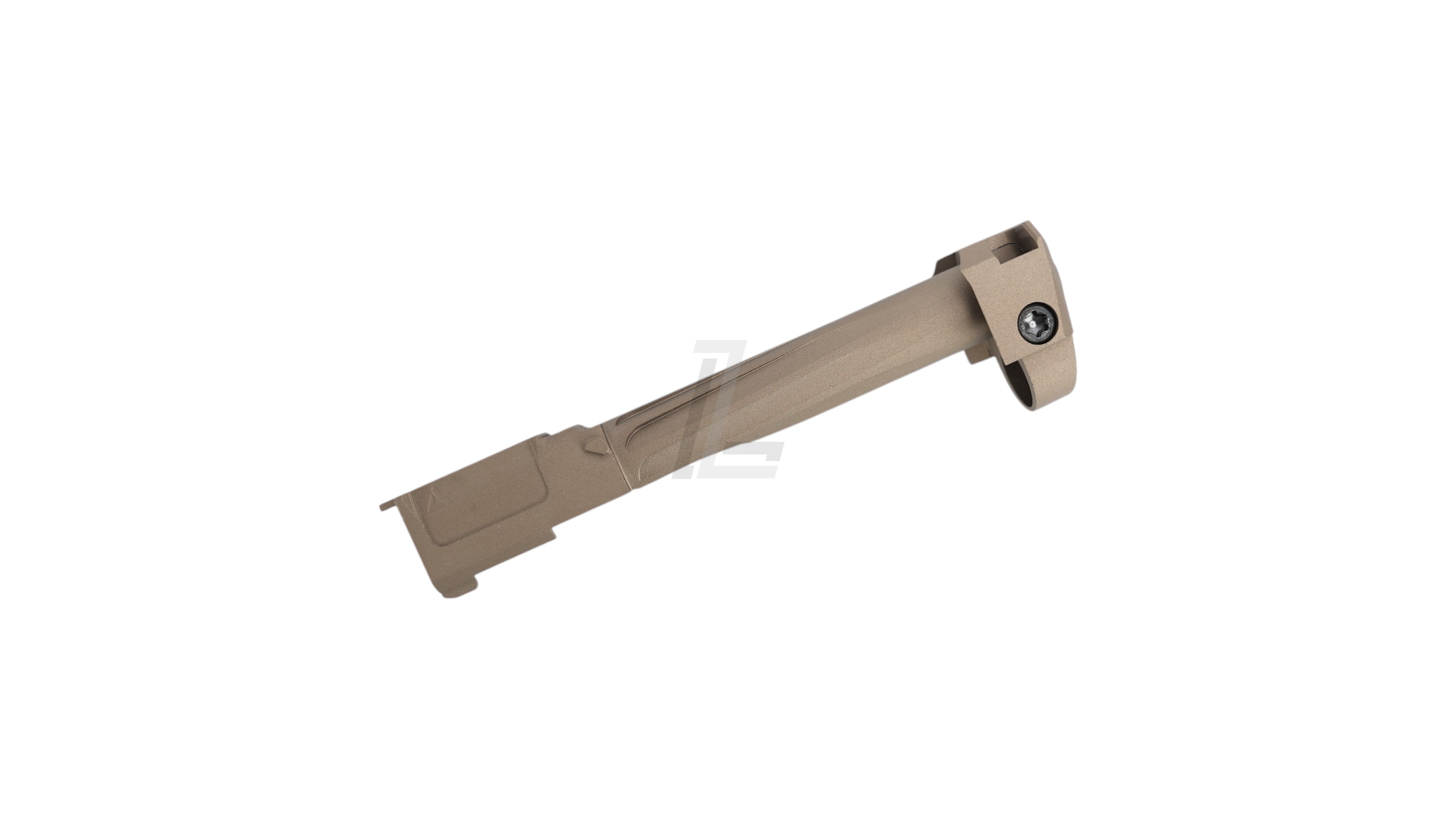 Landing Zone GUNDAY RA style tan aluminum outer barrel with compensator for Marui G17 Gen5 MOS GBB airsoft pistol