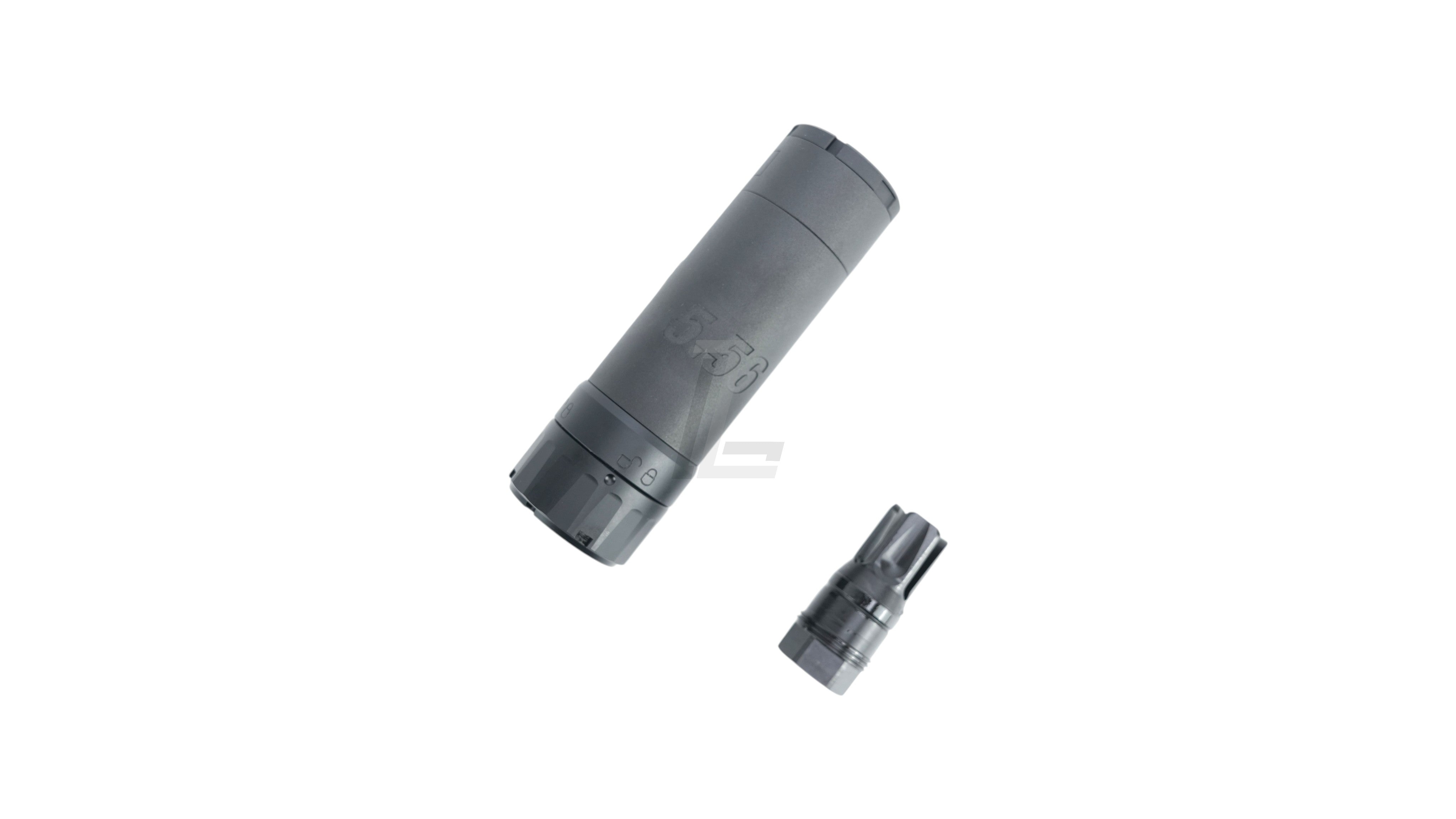 Landing Zone TASK FORCE SLX556C black suppressor and flash hider set for 5.56 rifles