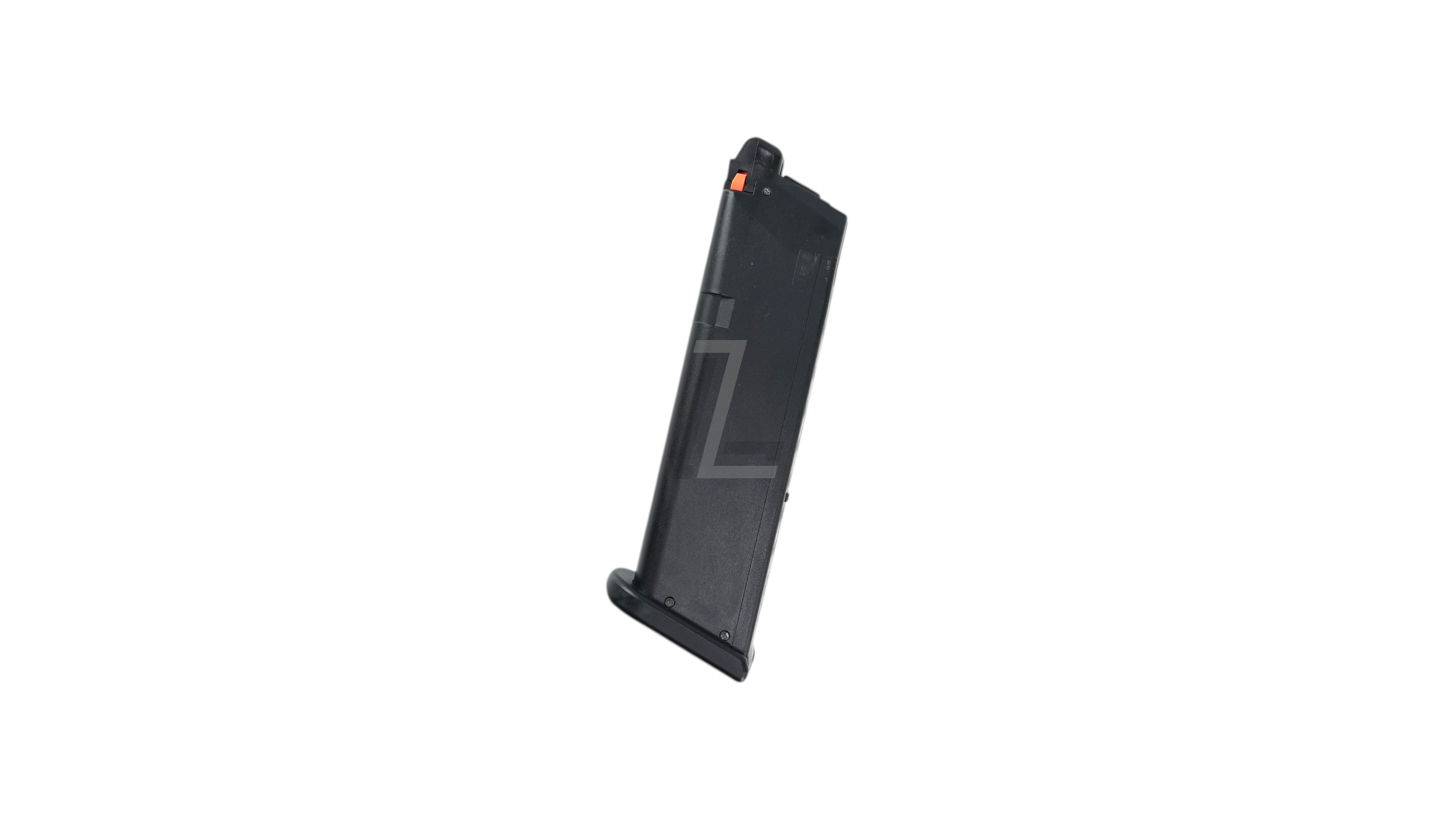 Landing Zone TOKYO MARUI G17 V2.0 green gas magazine with 25-round capacity in black metal finish.