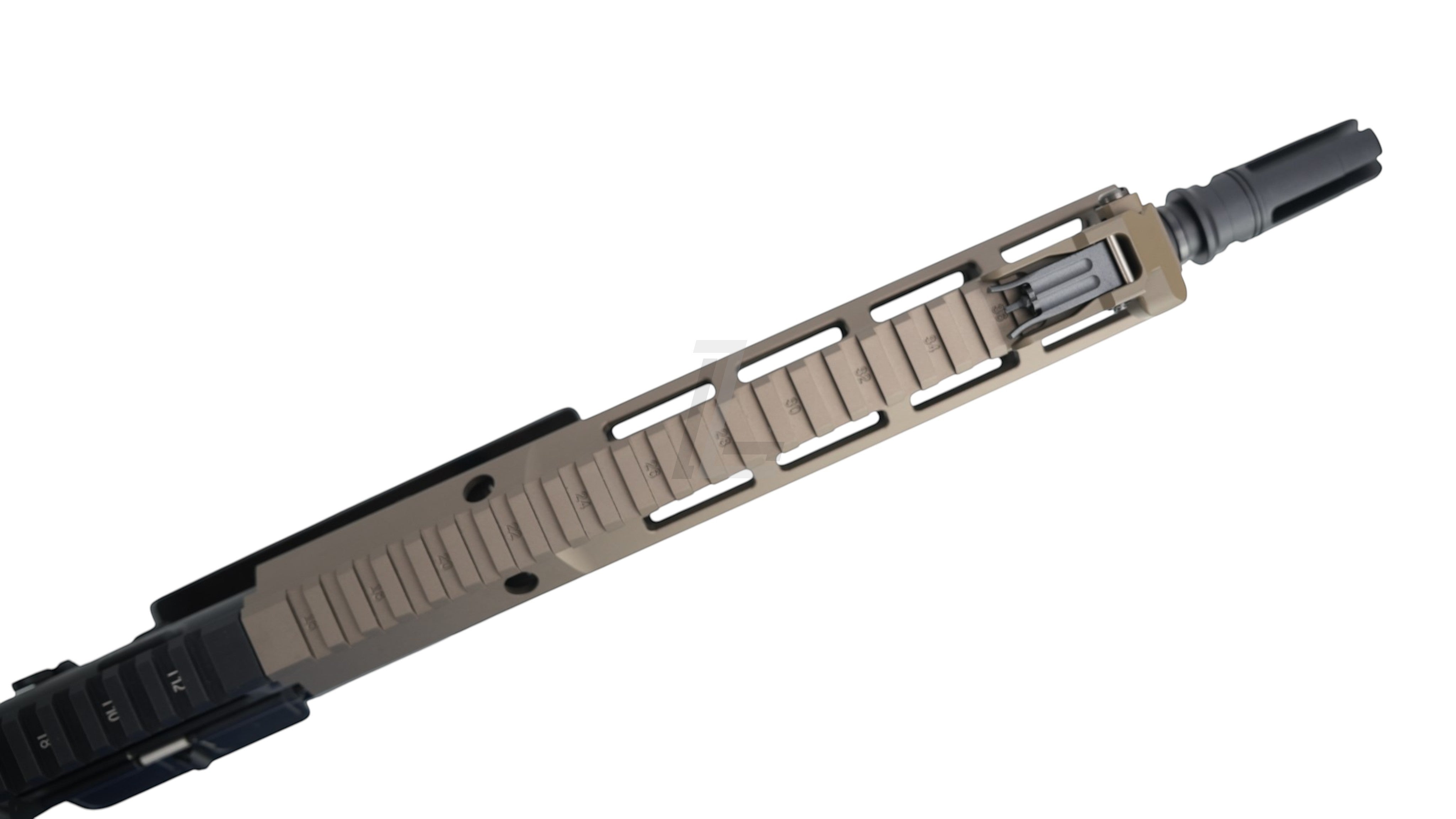 Landing Zone Tokyo Marui URG-I 11.5 inch GBB airsoft rifle upper receiver in tan and black finish