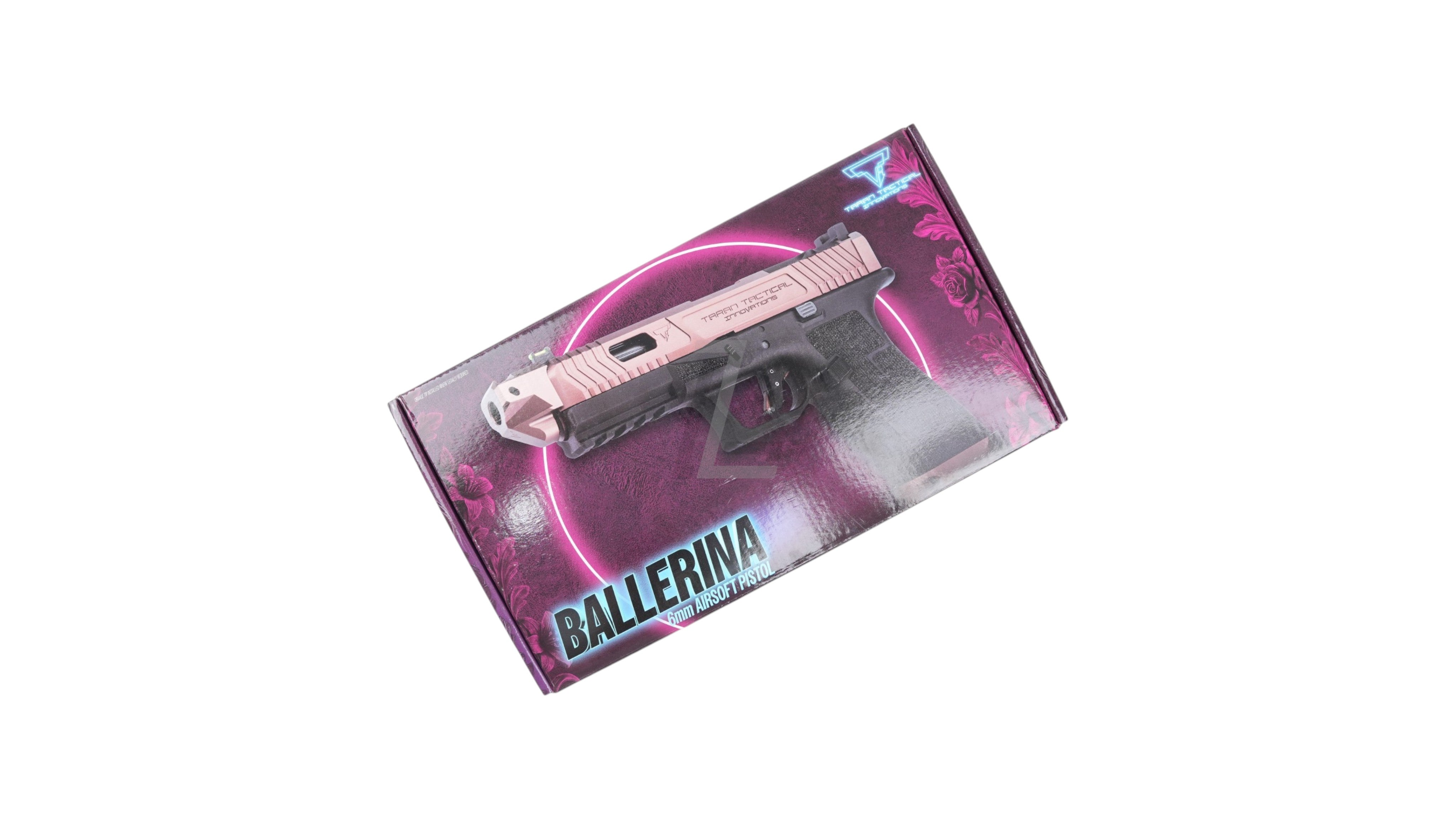 Landing Zone box for the ARMY ARMAMENT TTI Ballerina G17 GBB airsoft pistol featuring bronze and black design