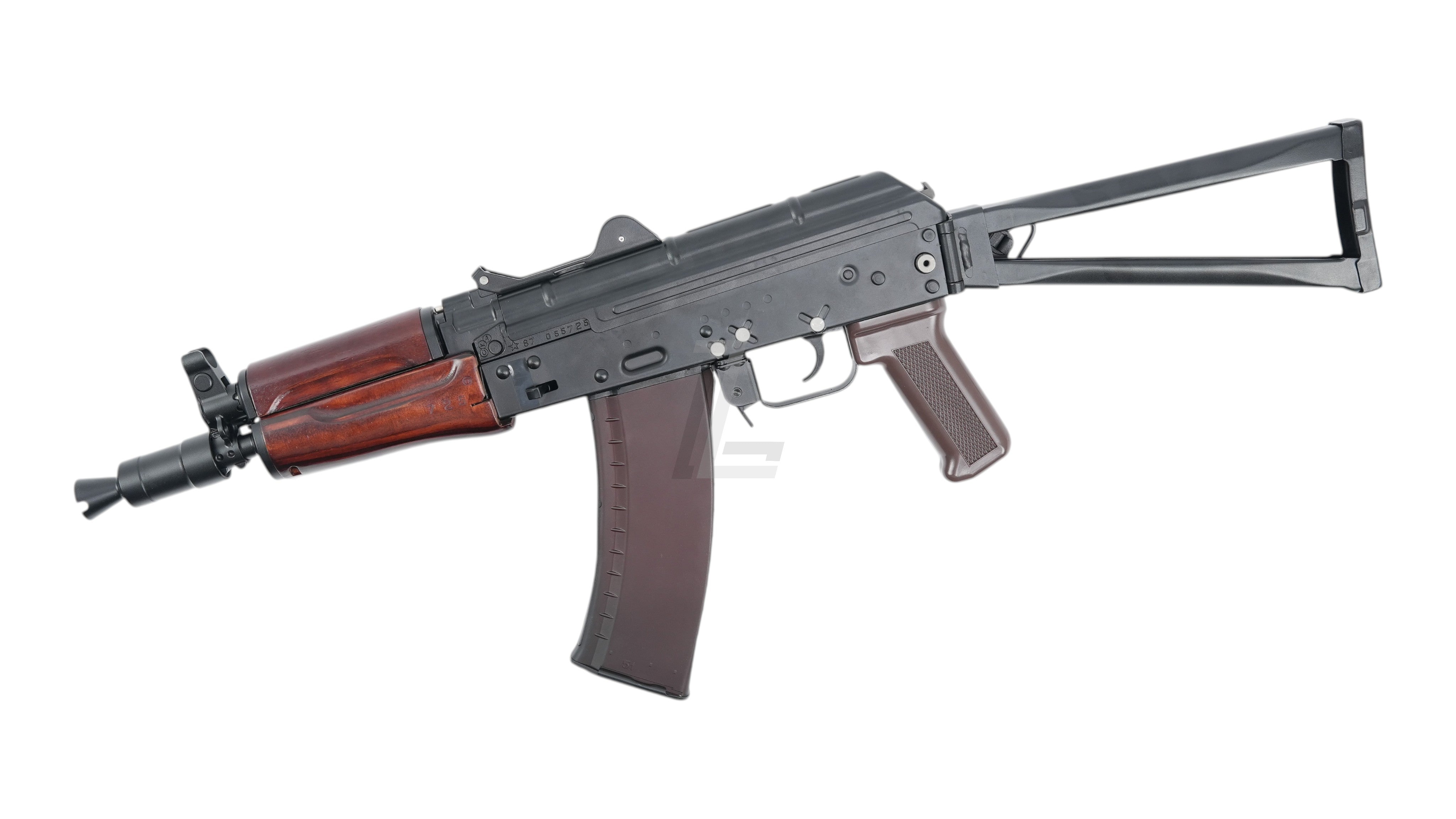 Landing Zone VFC AVS74U AKS74U gas blowback airsoft rifle with wood handguard and folding stock