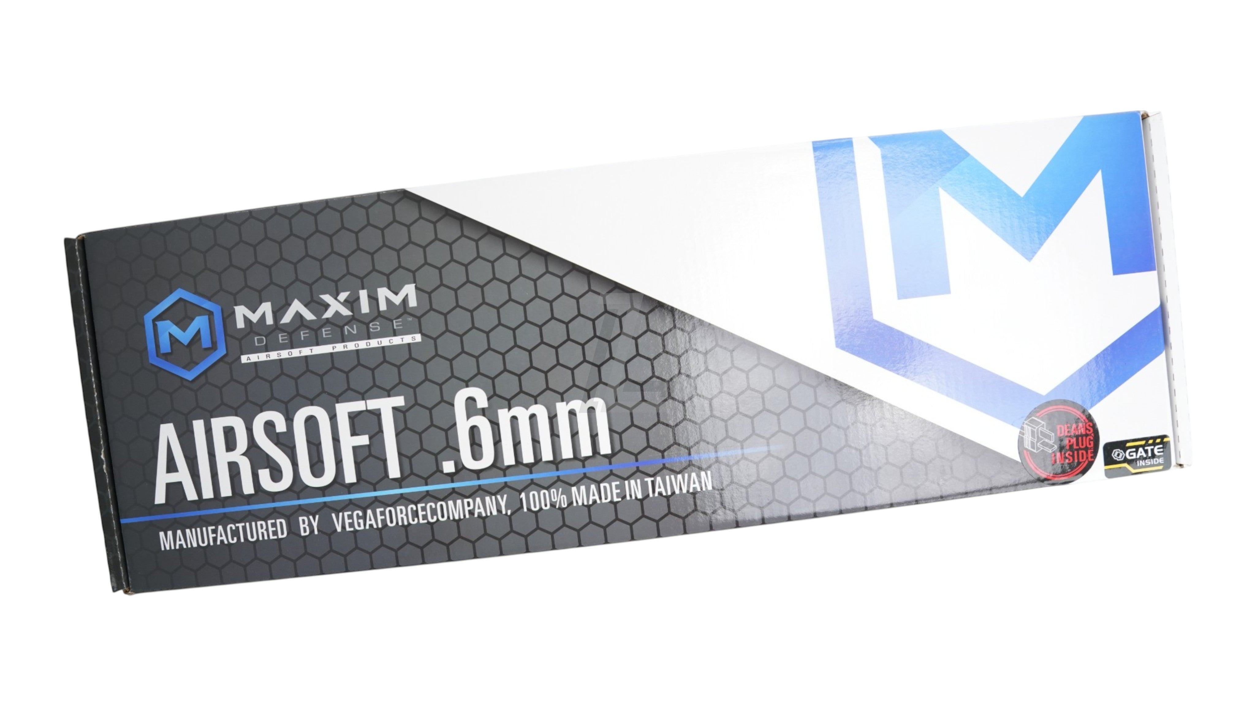 Landing Zone VFC Maxim Defense PDX-SD AEG airsoft rifle packaging box in tan with Gate Aster branding