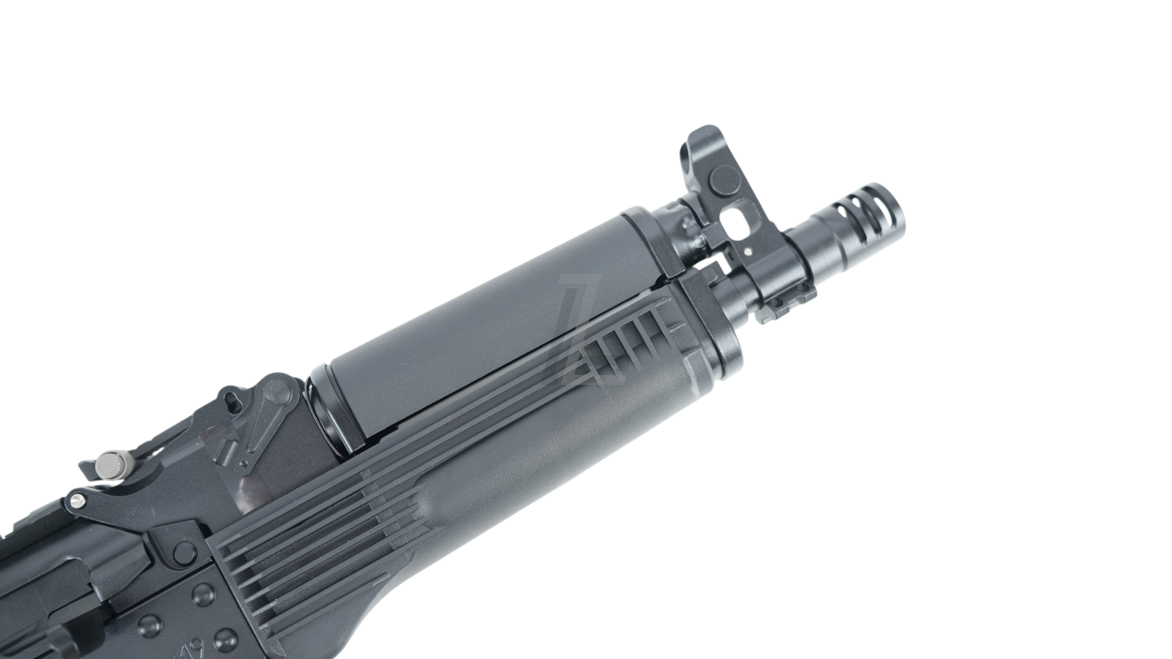 Landing Zone VFC PP-19-01 Vityaz GBB airsoft rifle barrel and handguard in black with tactical muzzle brake